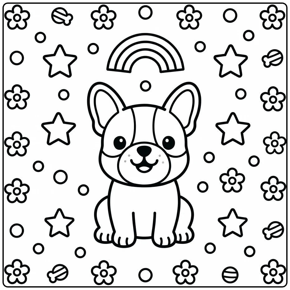 30 Dog Coloring Pages for Preschoolers : Printable PDFs To Print