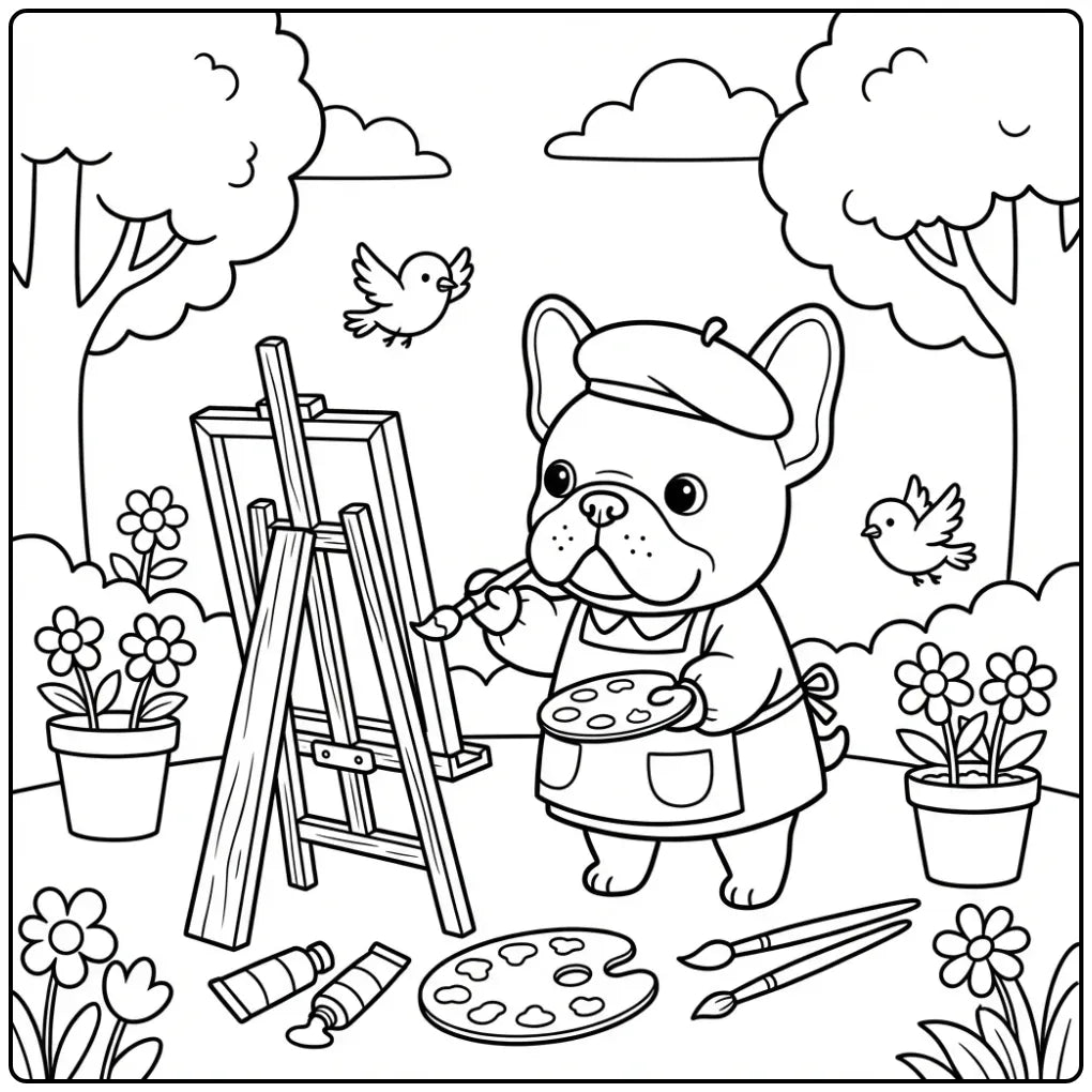 40 French Bulldog Coloring Pages: Printable PDFs To Print