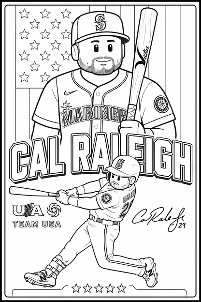 MLB ALL STAR 2026 x ROBLOX 23 Coloring pages