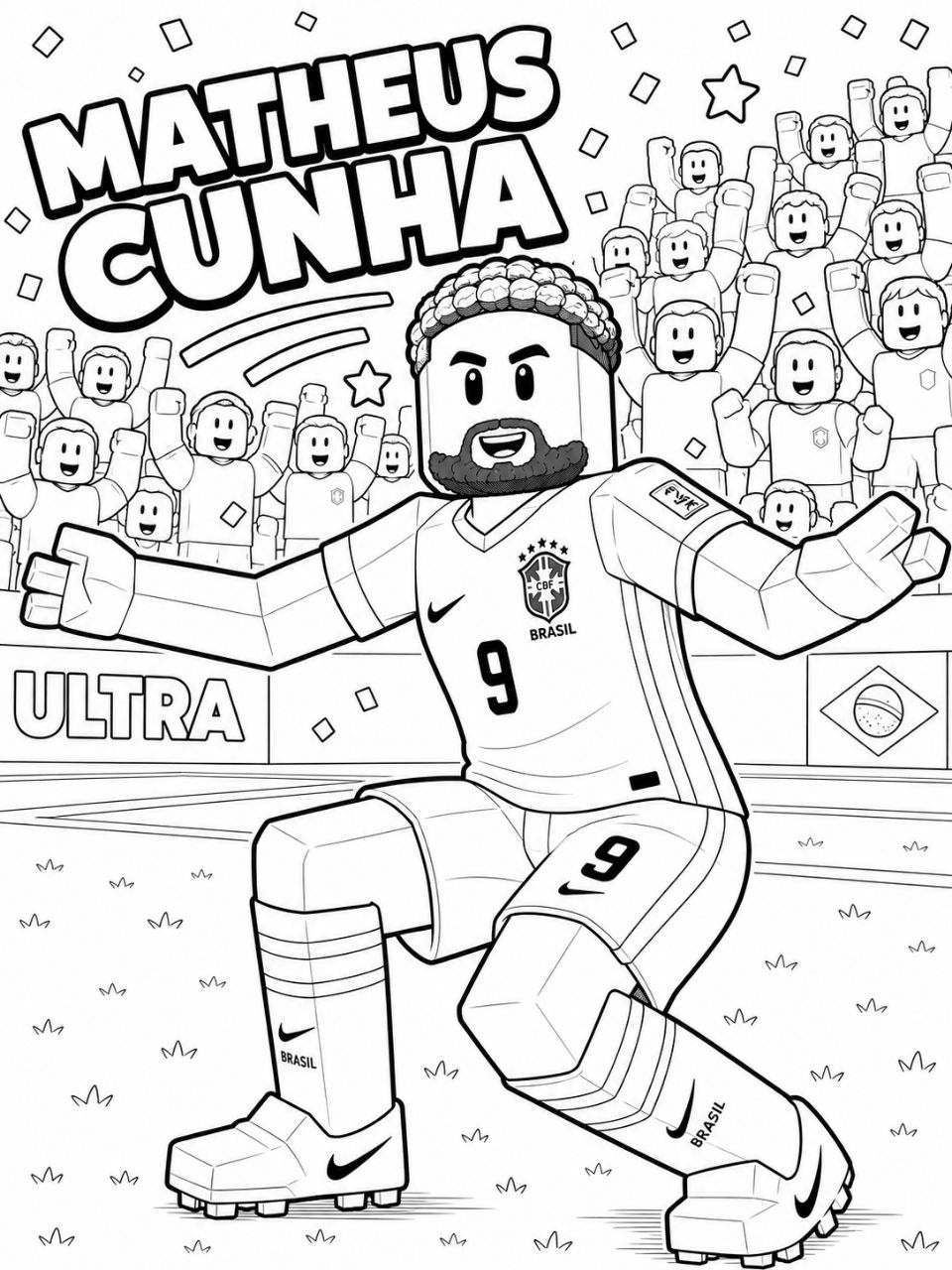WORLDCUP x ROBLOXSTYLE 30 Amazing Coloring Pages
