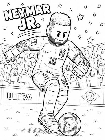 WORLDCUP x ROBLOXSTYLE 30 Amazing Coloring Pages