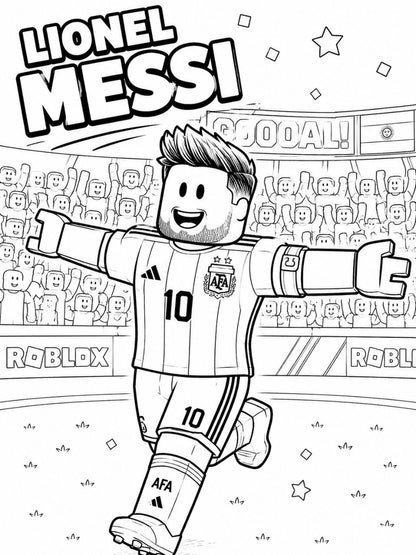 WORLDCUP x ROBLOXSTYLE 30 Amazing Coloring Pages