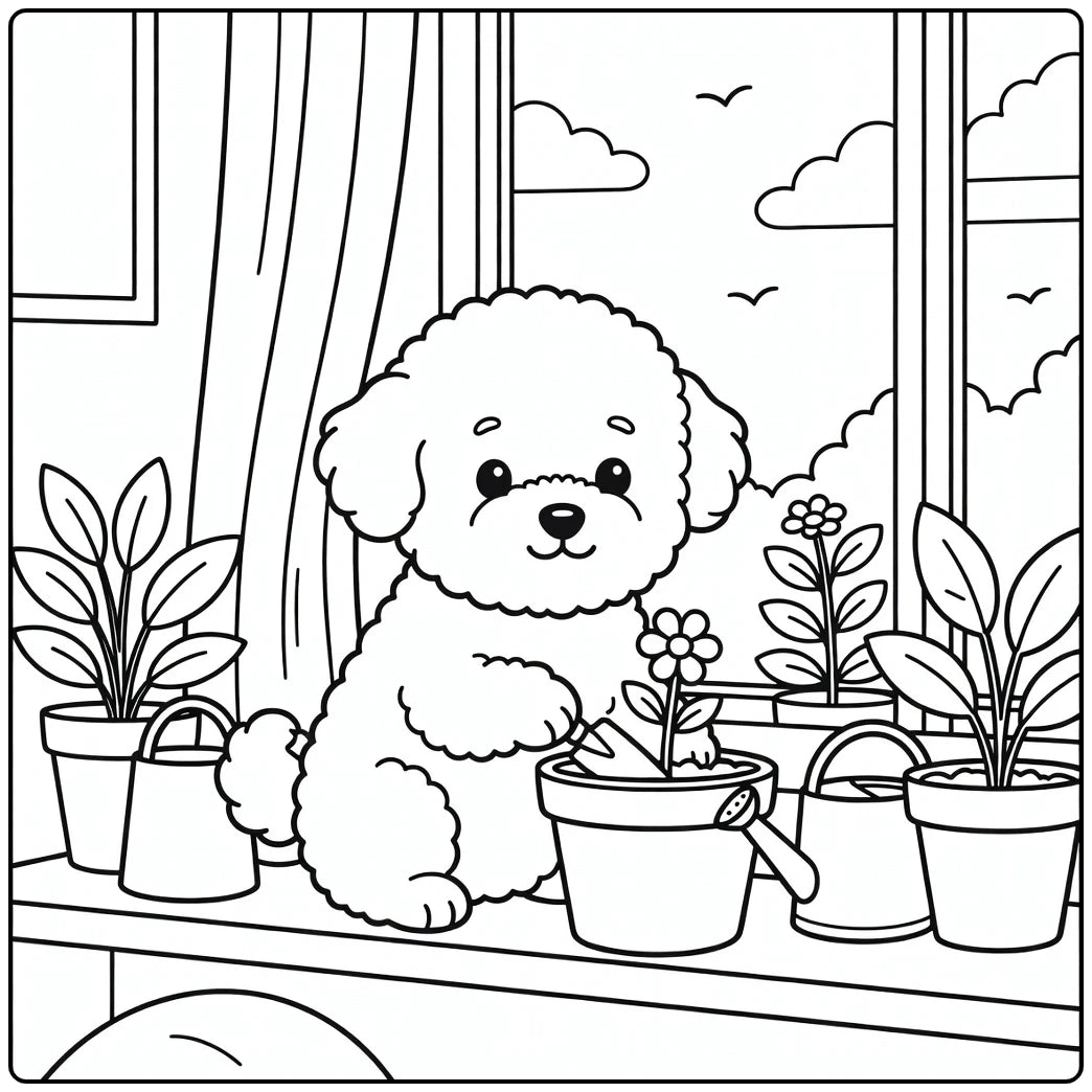 30 Cute Dog Coloring Pages for Preschoolers : Printable PDFs To Print