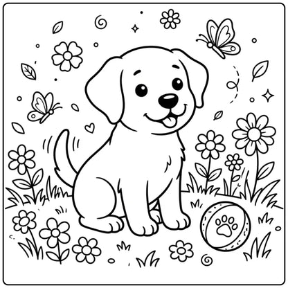 40 Labrador Retriever Coloring Pages: Printable PDF To Print