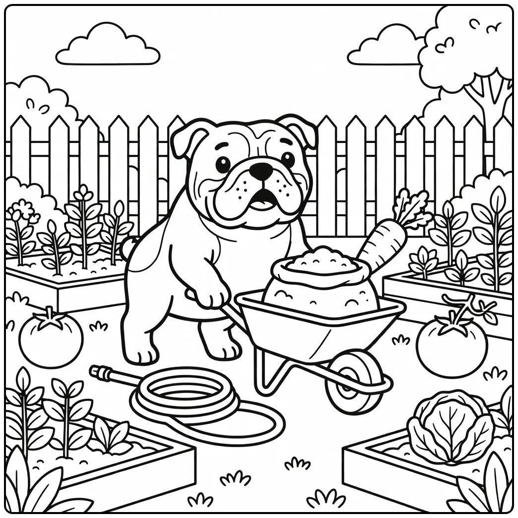 30 English BullDog Coloring Pages: Printable PDFs To Print