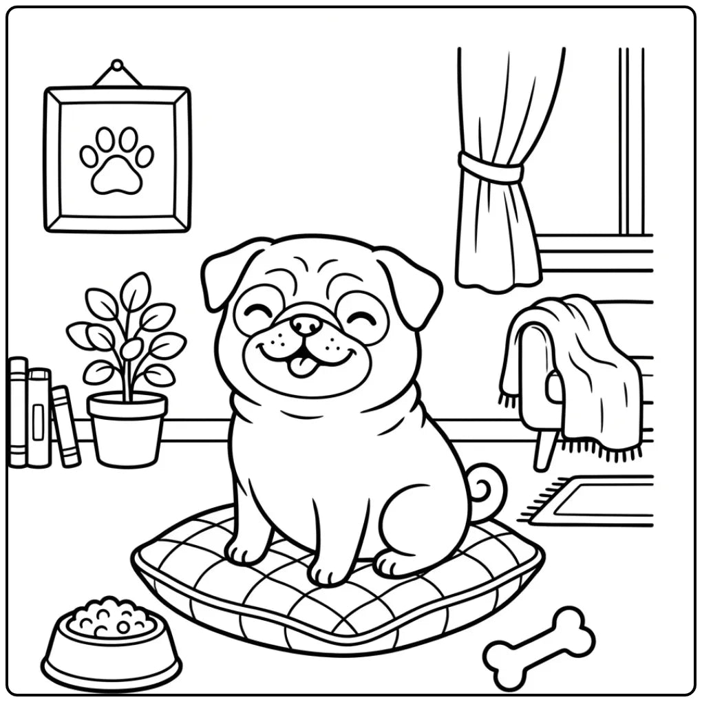 63 Pug Coloring Pages: Printable PDFs To Print