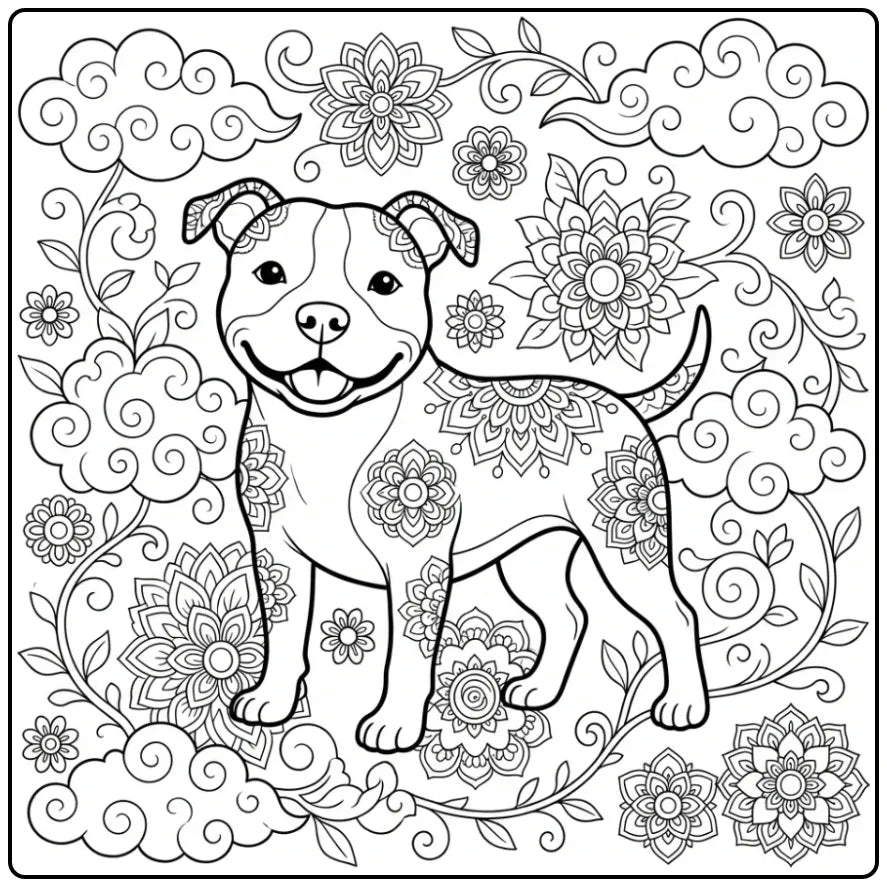 40 Pitbull Coloring Pages: Printable PDFs To Print