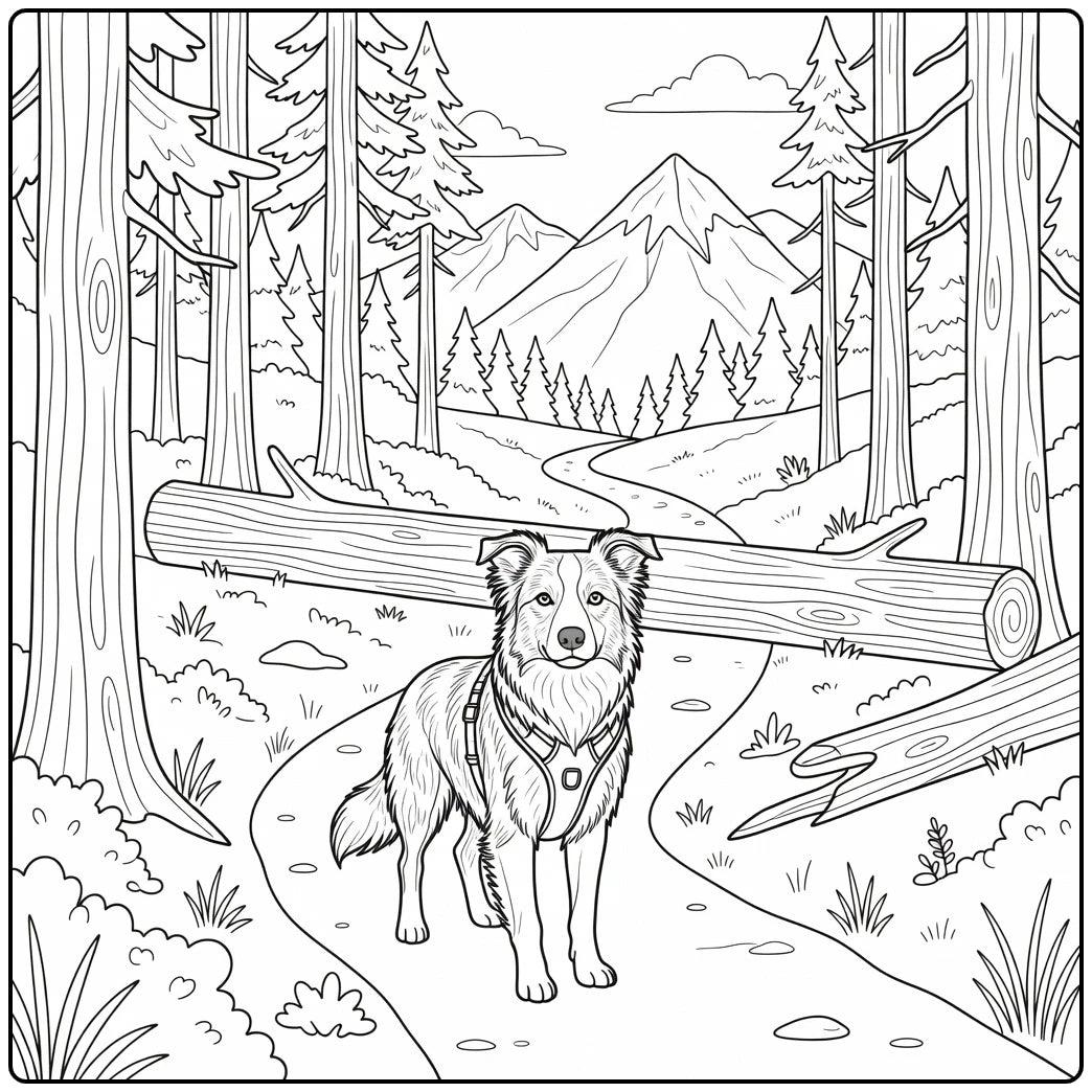 39 Border Collie Dogs Coloring Pages for Preschoolers : Printable PDFs To Print