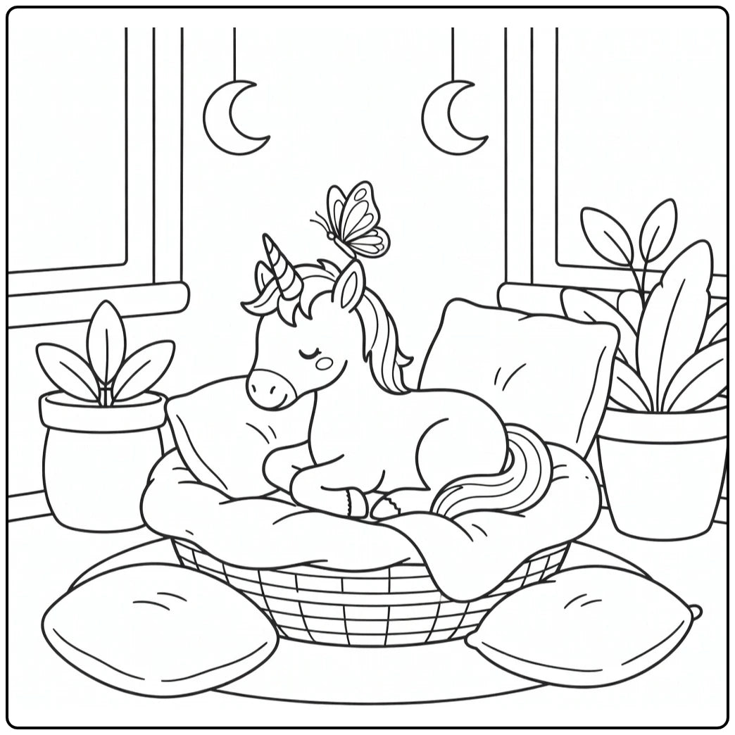 40+ Baby Unicorn Coloring Pages