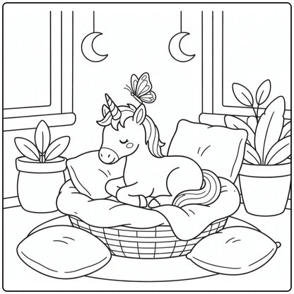 40+ Baby Unicorn Coloring Pages