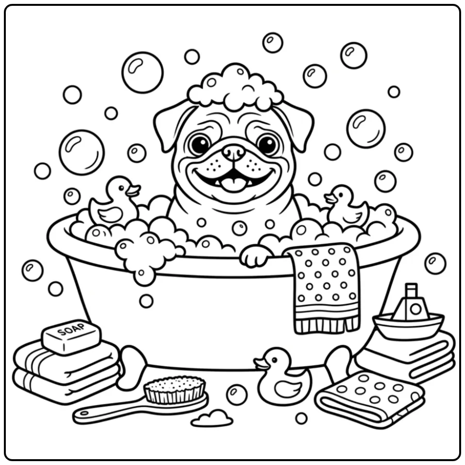 63 Pug Coloring Pages: Printable PDFs To Print