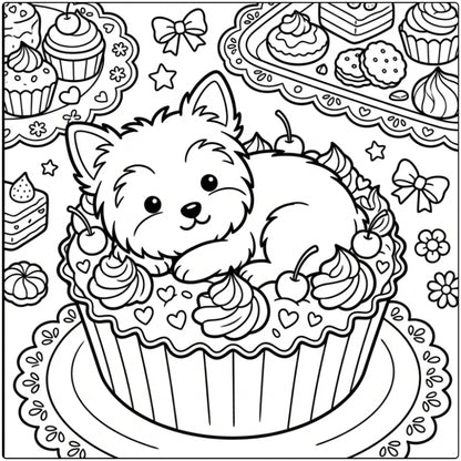 40 Yorkie Coloring Pages: Printable PDFs To Print