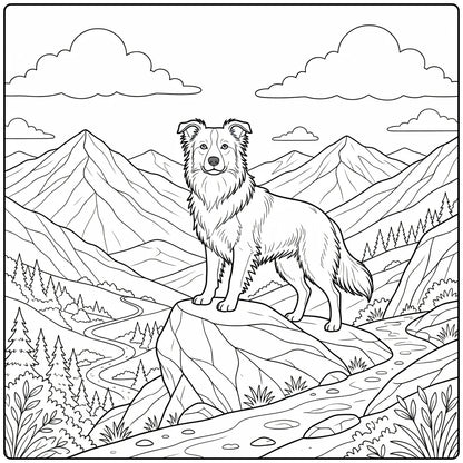 39 Border Collie Dogs Coloring Pages for Preschoolers : Printable PDFs To Print