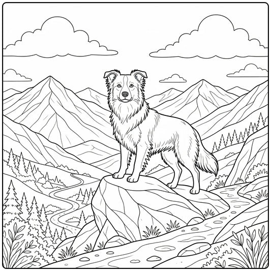 39 Border Collie Dogs Coloring Pages for Preschoolers : Printable PDFs To Print