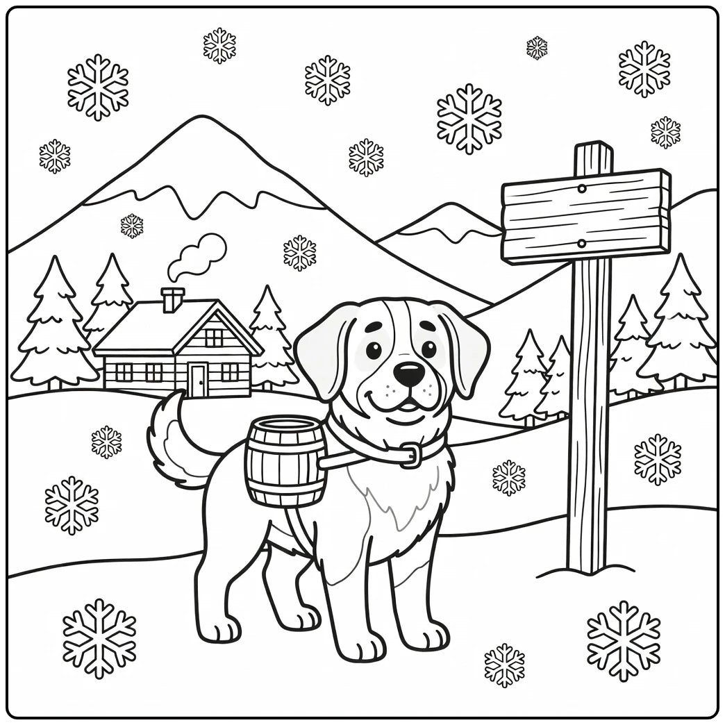 30 Cute Dog Coloring Pages for Preschoolers : Printable PDFs To Print