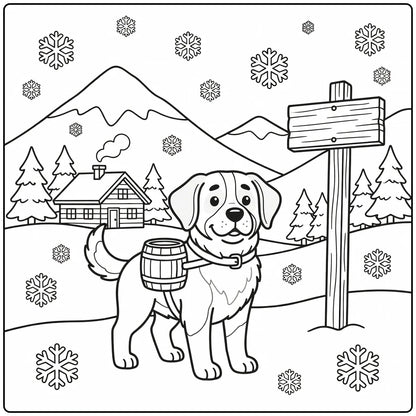 30 Cute Dog Coloring Pages for Preschoolers : Printable PDFs To Print