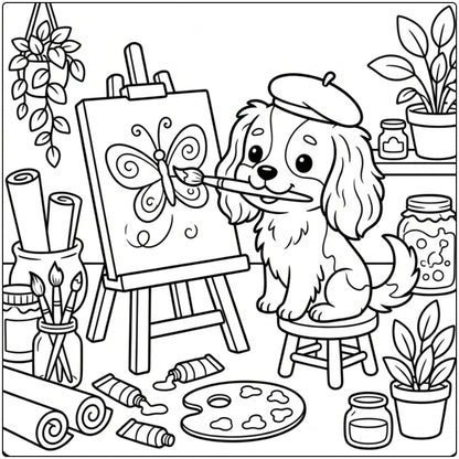 40 Cavalier King Charles Spaniel Coloring Pages: Printable PDFs To Print