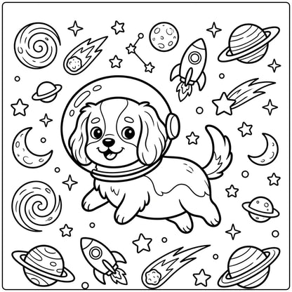 40 Cavalier King Charles Spaniel Coloring Pages: Printable PDFs To Print