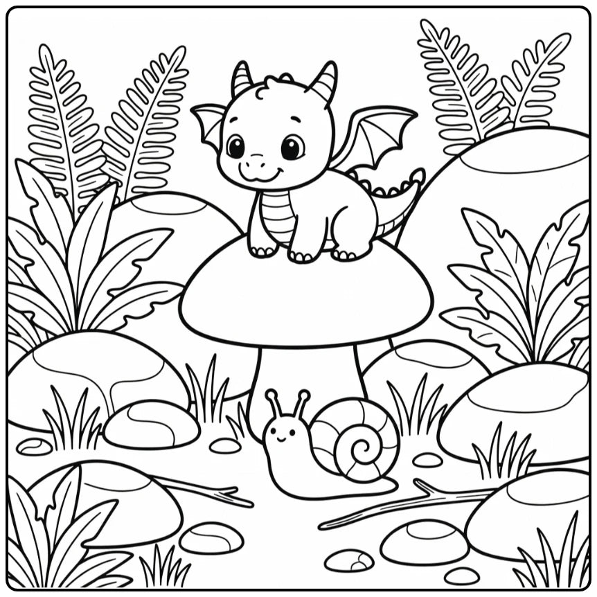 40+ Baby Dragon Coloring Pages