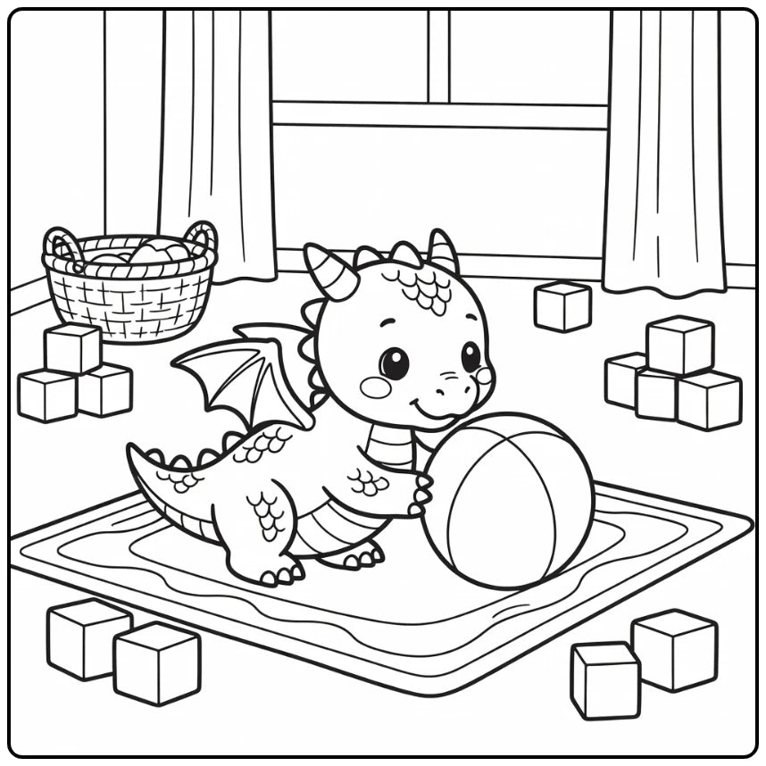 40+ Baby Dragon Coloring Pages