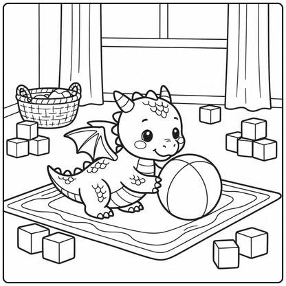 40+ Baby Dragon Coloring Pages