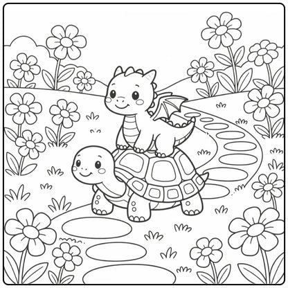 40+ Baby Dragon Coloring Pages