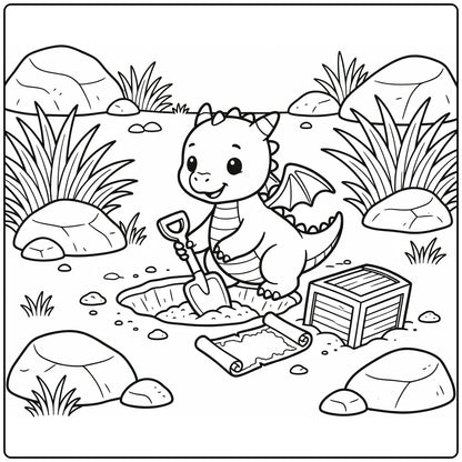 40+ Baby Dragon Coloring Pages