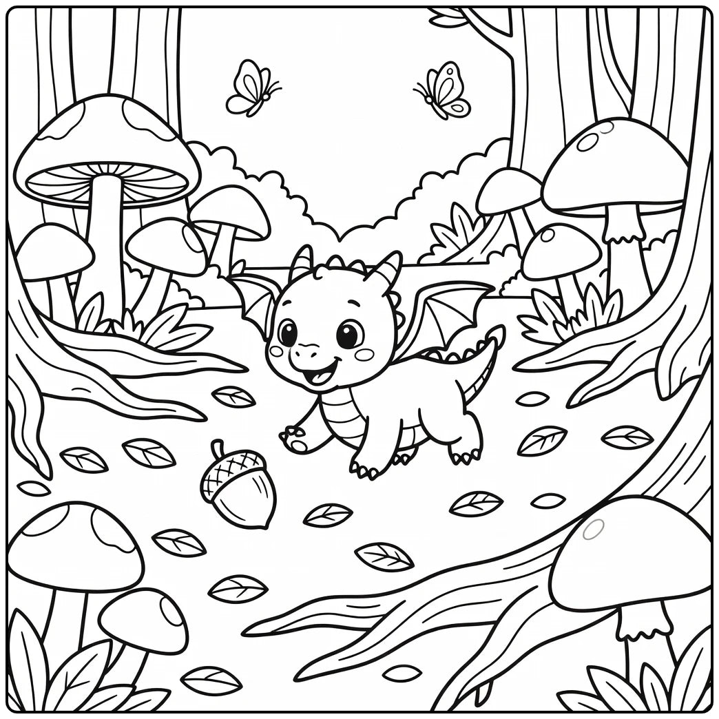 40+ Baby Dragon Coloring Pages