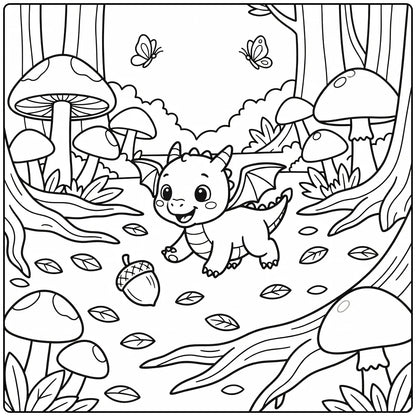 40+ Baby Dragon Coloring Pages