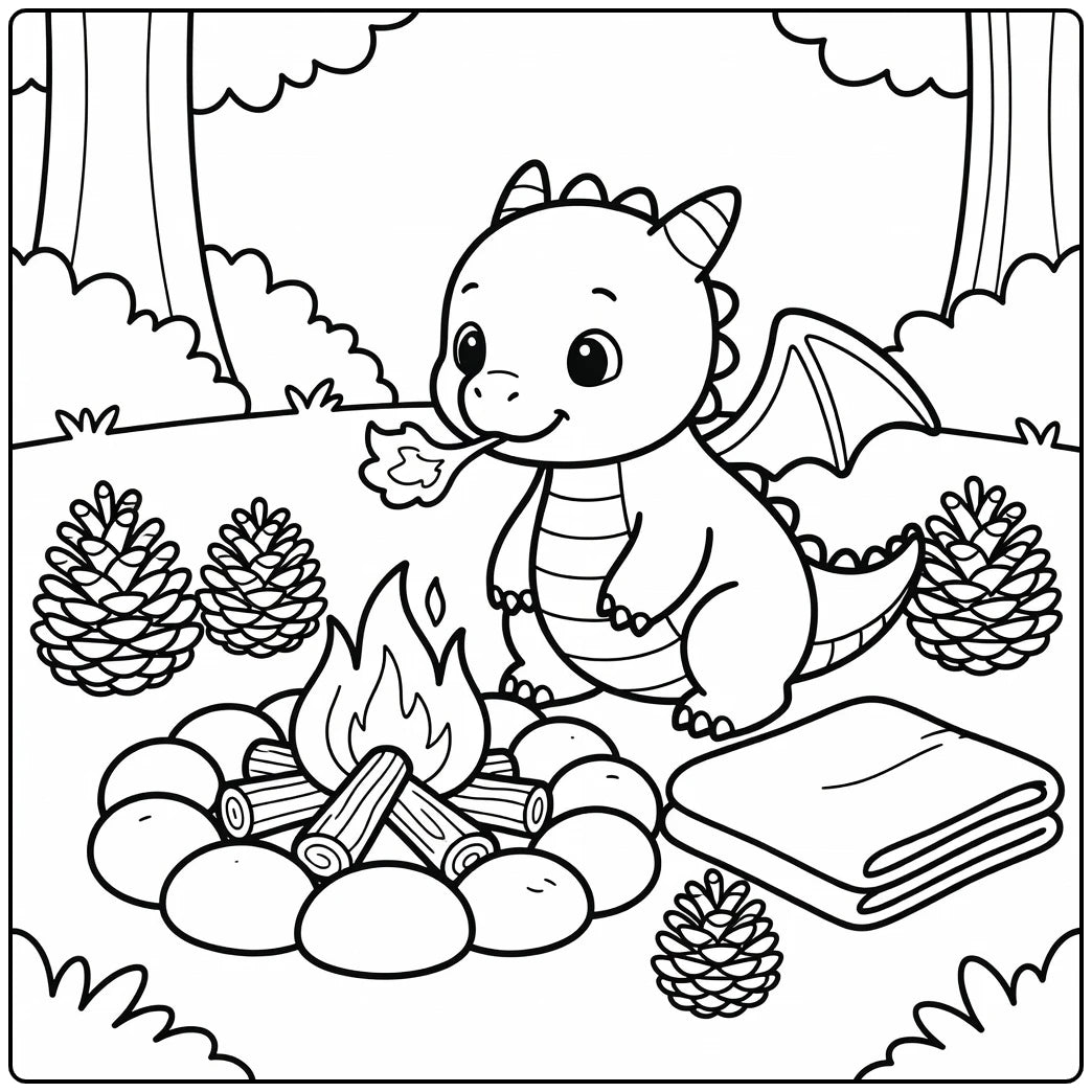 40+ Baby Dragon Coloring Pages