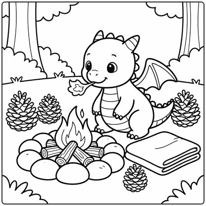 40+ Baby Dragon Coloring Pages