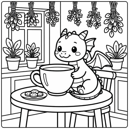 40+ Baby Dragon Coloring Pages