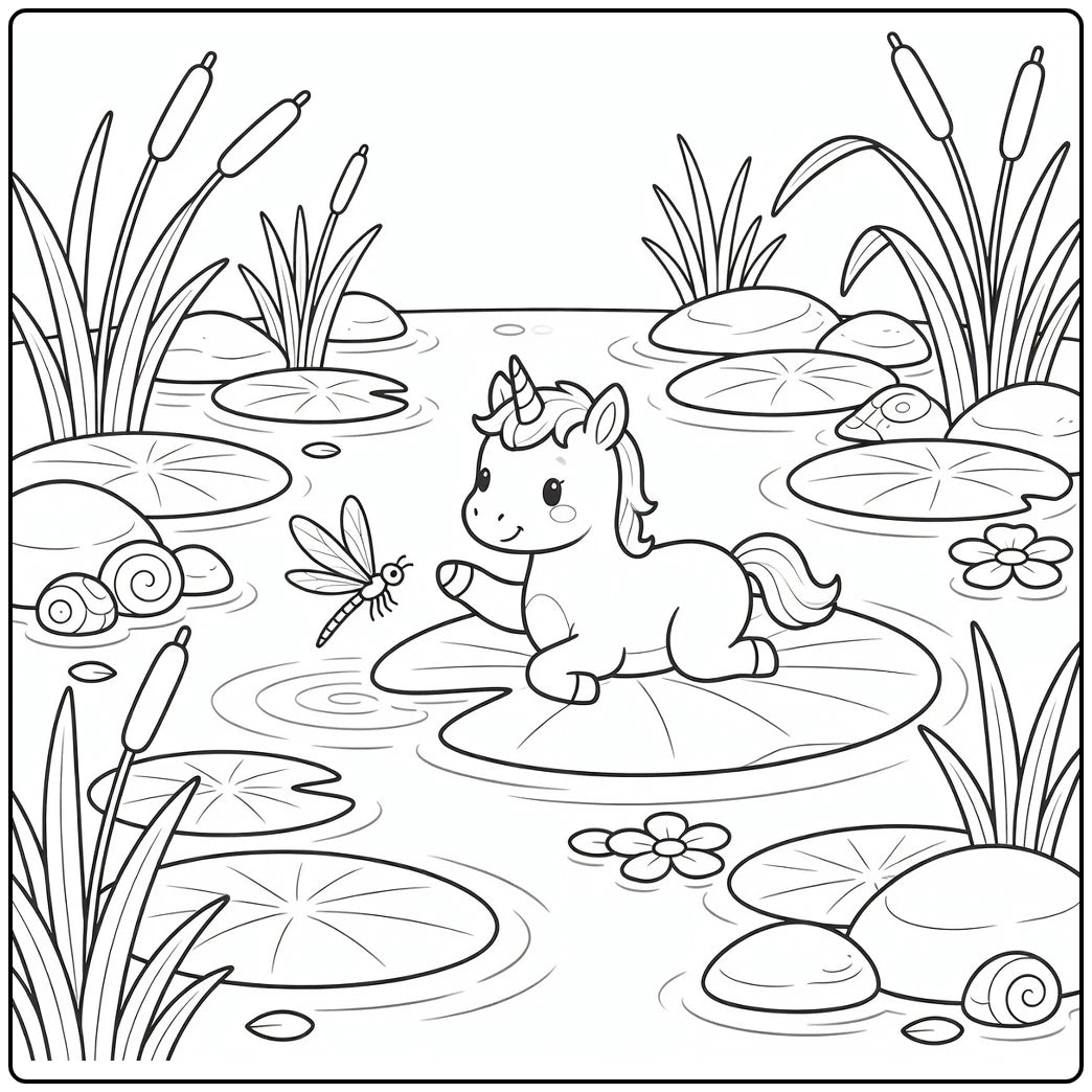 40+ Baby Unicorn Coloring Pages