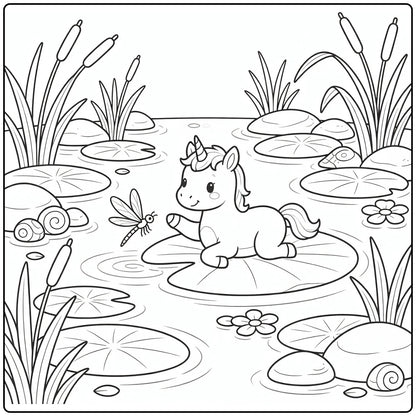 40+ Baby Unicorn Coloring Pages