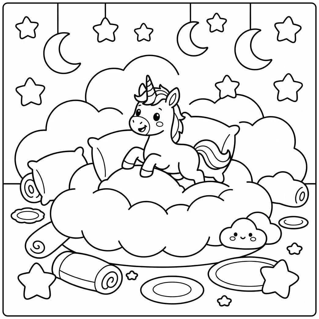 40+ Baby Unicorn Coloring Pages