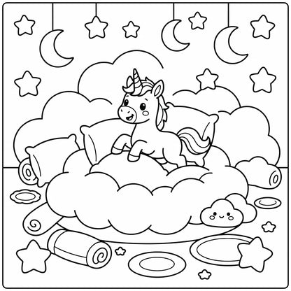 40+ Baby Unicorn Coloring Pages