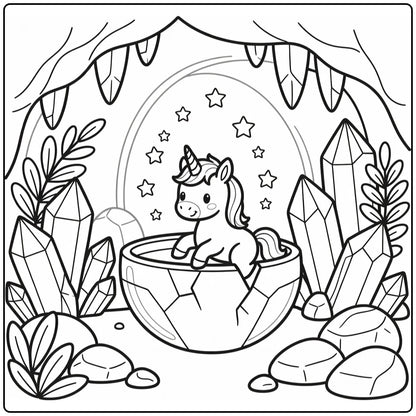 40+ Baby Unicorn Coloring Pages