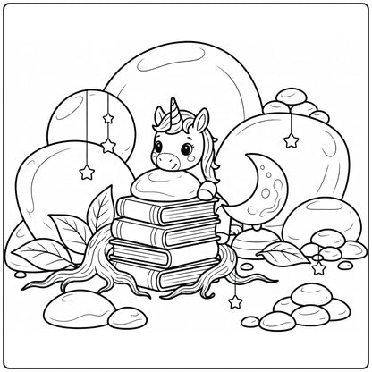 40+ Baby Unicorn Coloring Pages