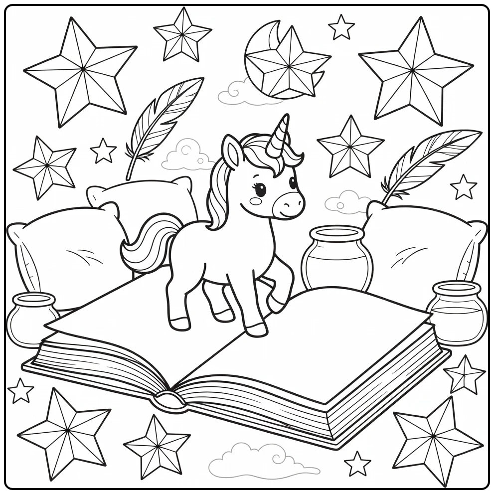 40+ Baby Unicorn Coloring Pages