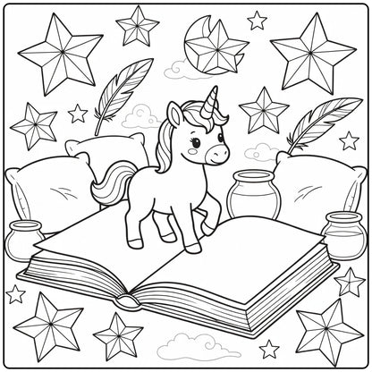 40+ Baby Unicorn Coloring Pages