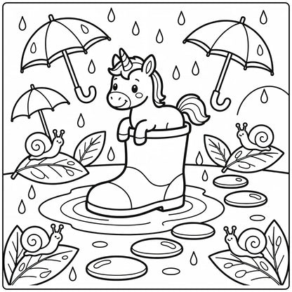 40+ Baby Unicorn Coloring Pages