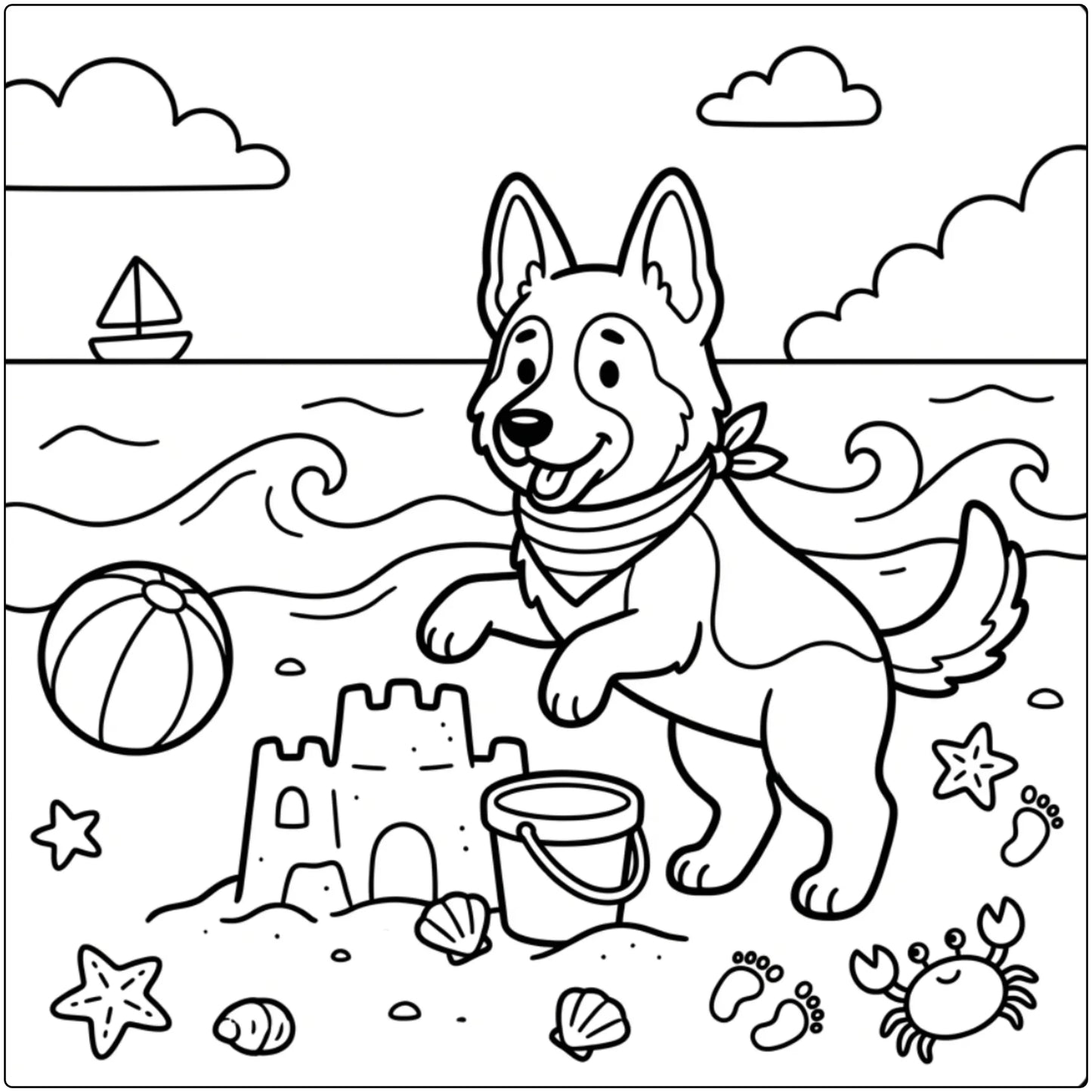 40 German Shepherd Coloring Pages: Printable PDFs To Print