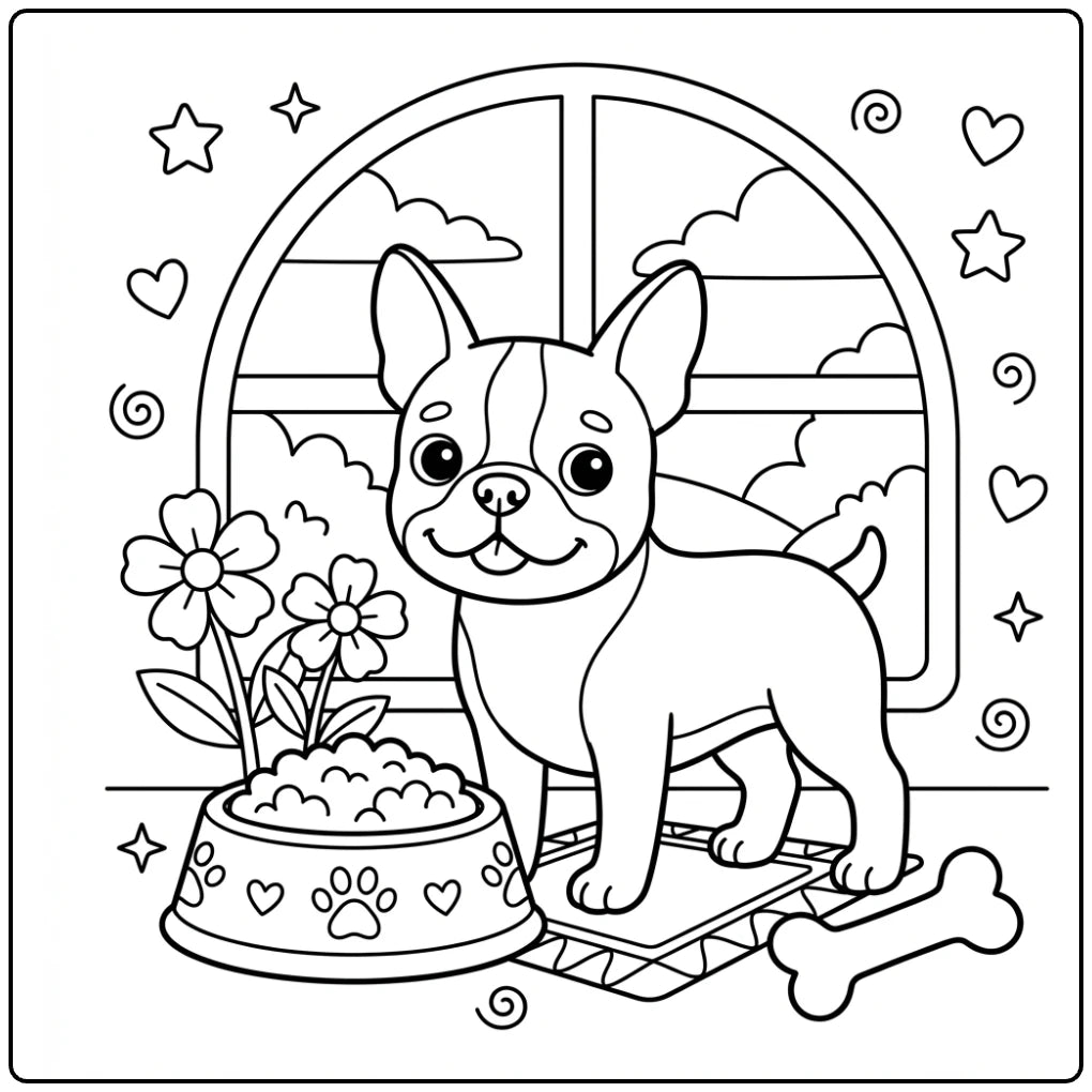 40 Boston Terrier Coloring Pages:  Printable PDFs To Print