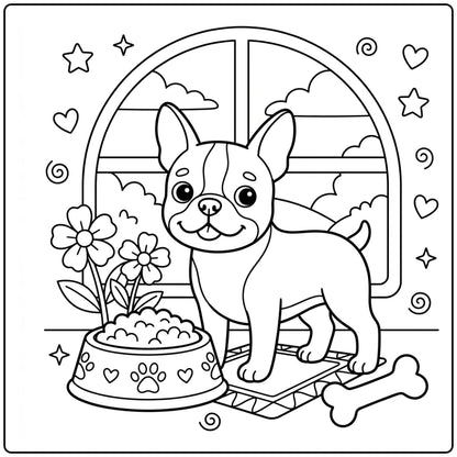 40 Boston Terrier Coloring Pages:  Printable PDFs To Print