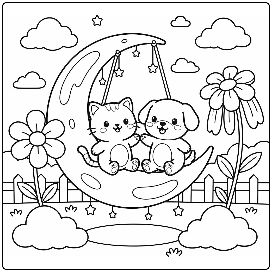 50+ Cat and Dog Coloring Pages: Download & Print