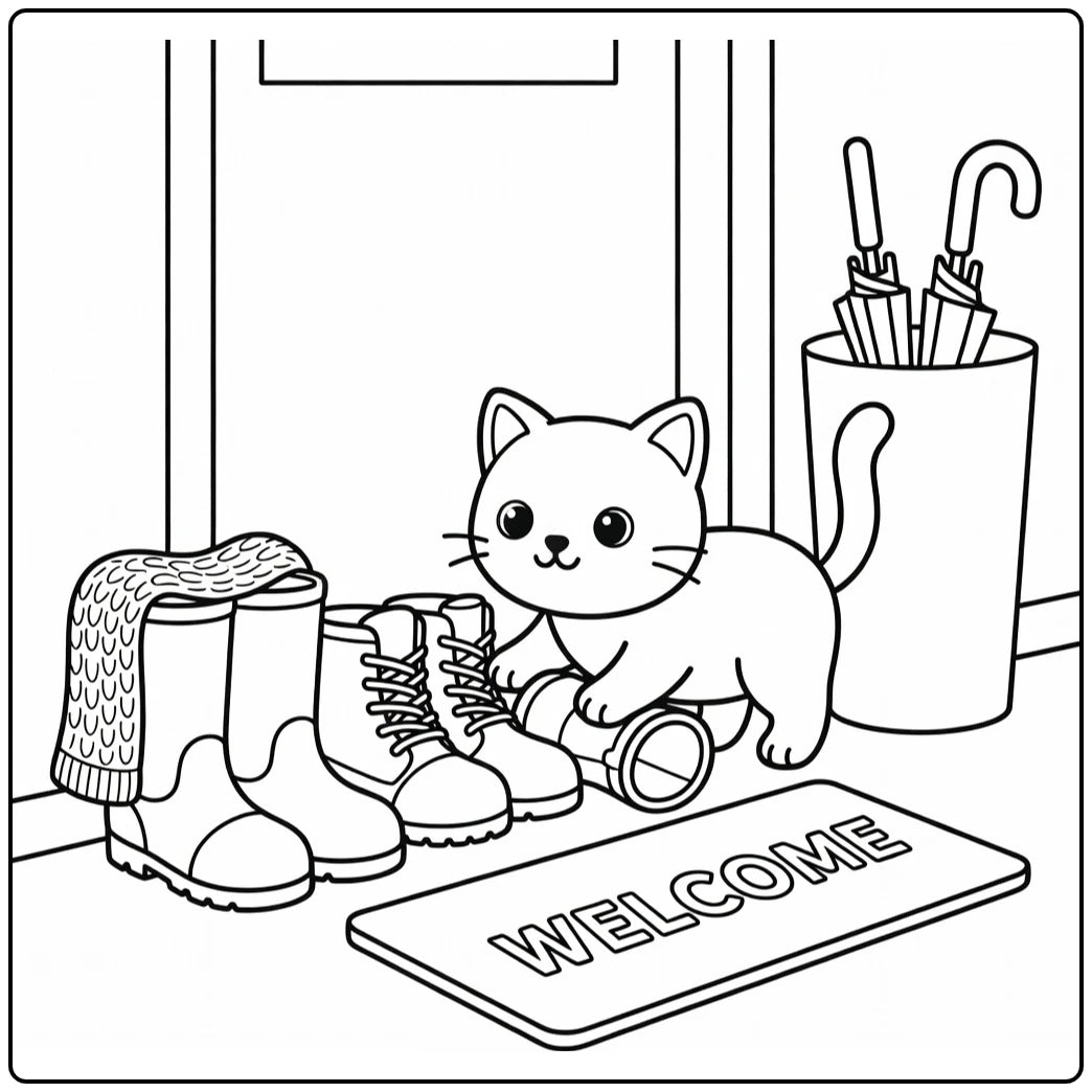 50 Cat Coloring Pages Bundle : Printable PDFs To Print (Pack 1)