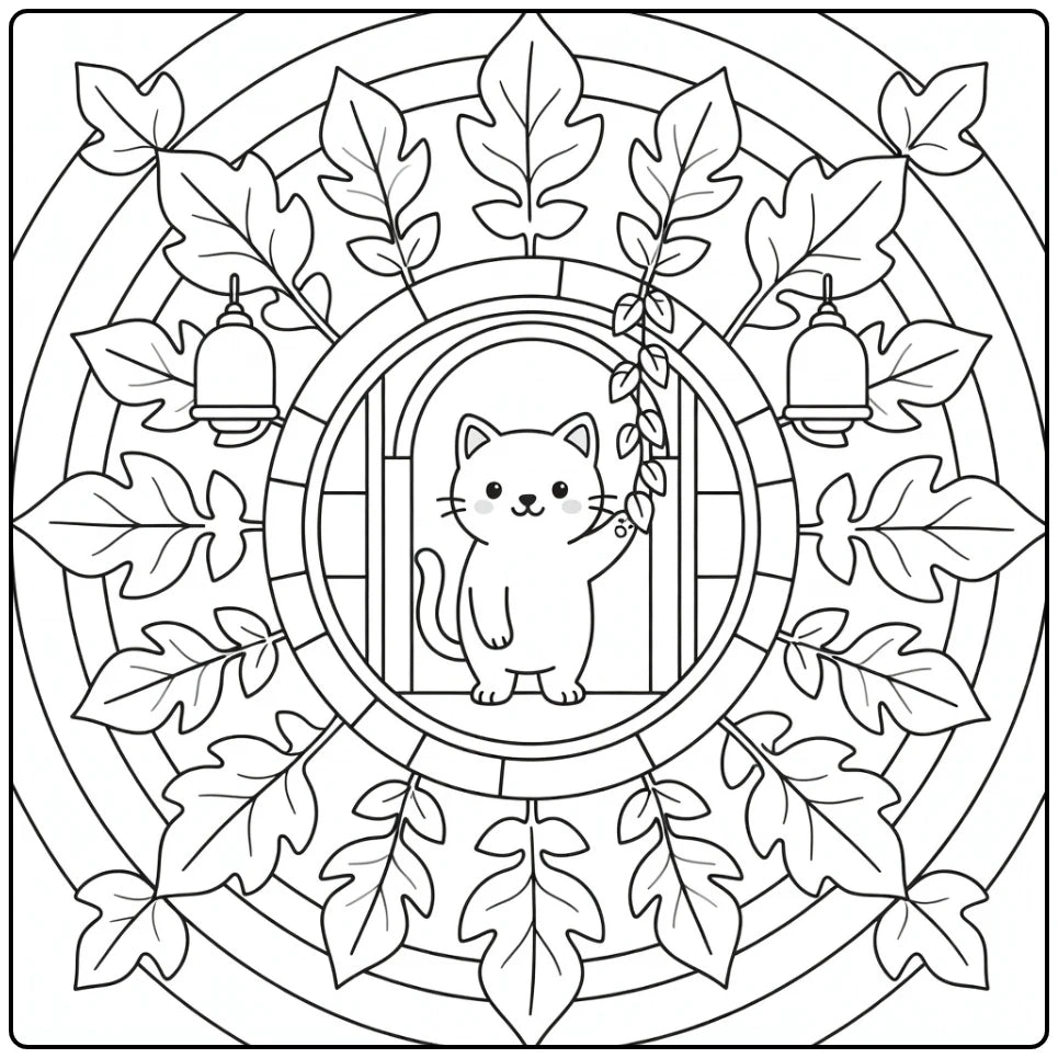 30 Mandala Cats Coloring Pages: Printable PDFs To Print