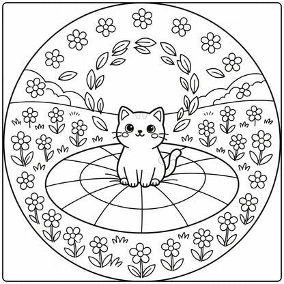 30 Mandala Cats Coloring Pages: Printable PDFs To Print