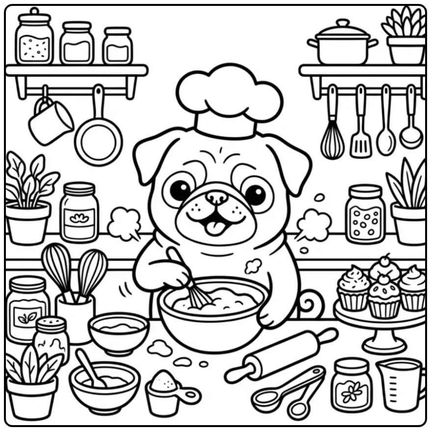 63 Pug Coloring Pages: Printable PDFs To Print
