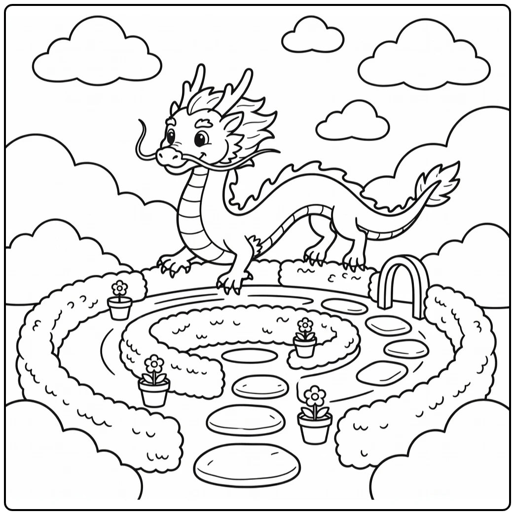 51 Chinese Dragon Coloring Pages